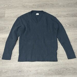 Frank and Oak grey V neck sweater